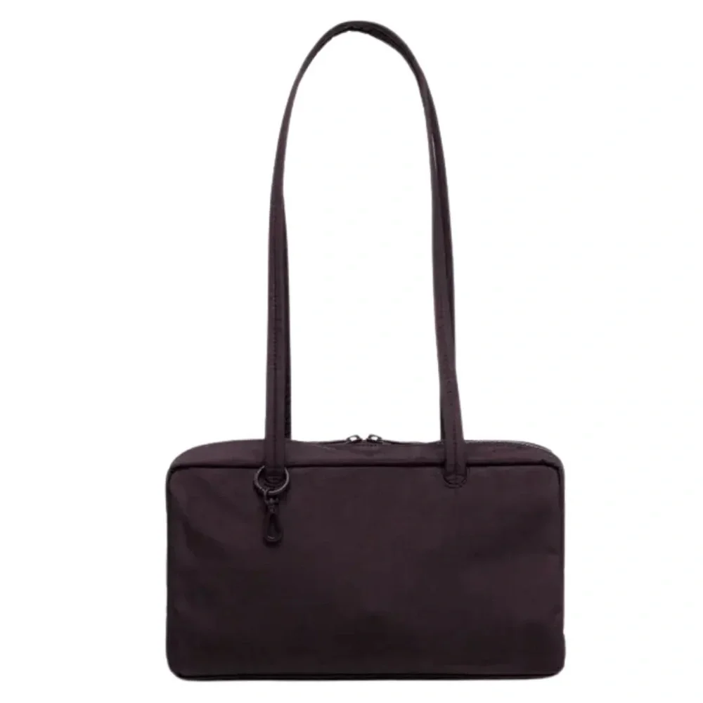 BAGGU chocolate plum bowler bag - Picture 1 of 2
